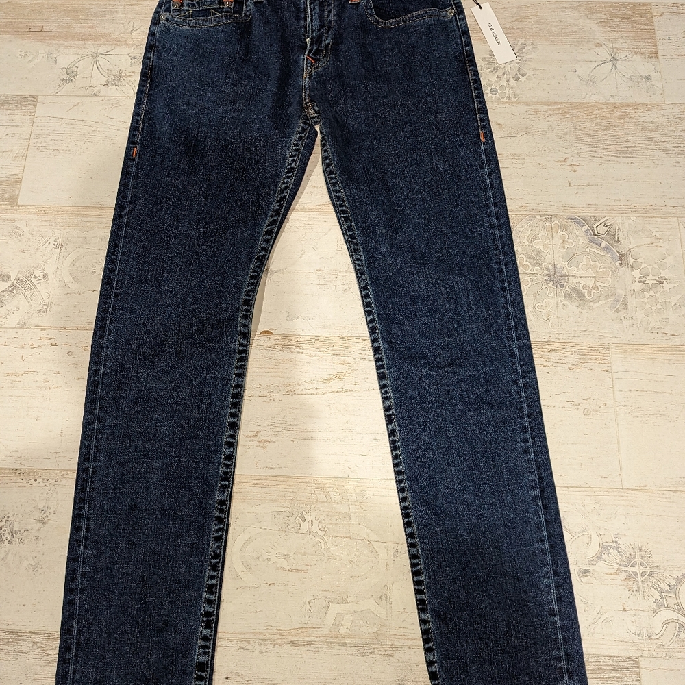 True Religion, 34, blue denim